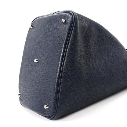 Hermes Taurillon Clemence Picotin Lock 26 GM Bleu Nuit 9 of 9