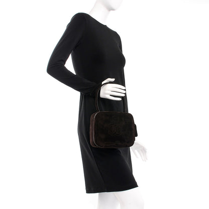 Chanel Suede Box Bag Dark Brown 2 of 11