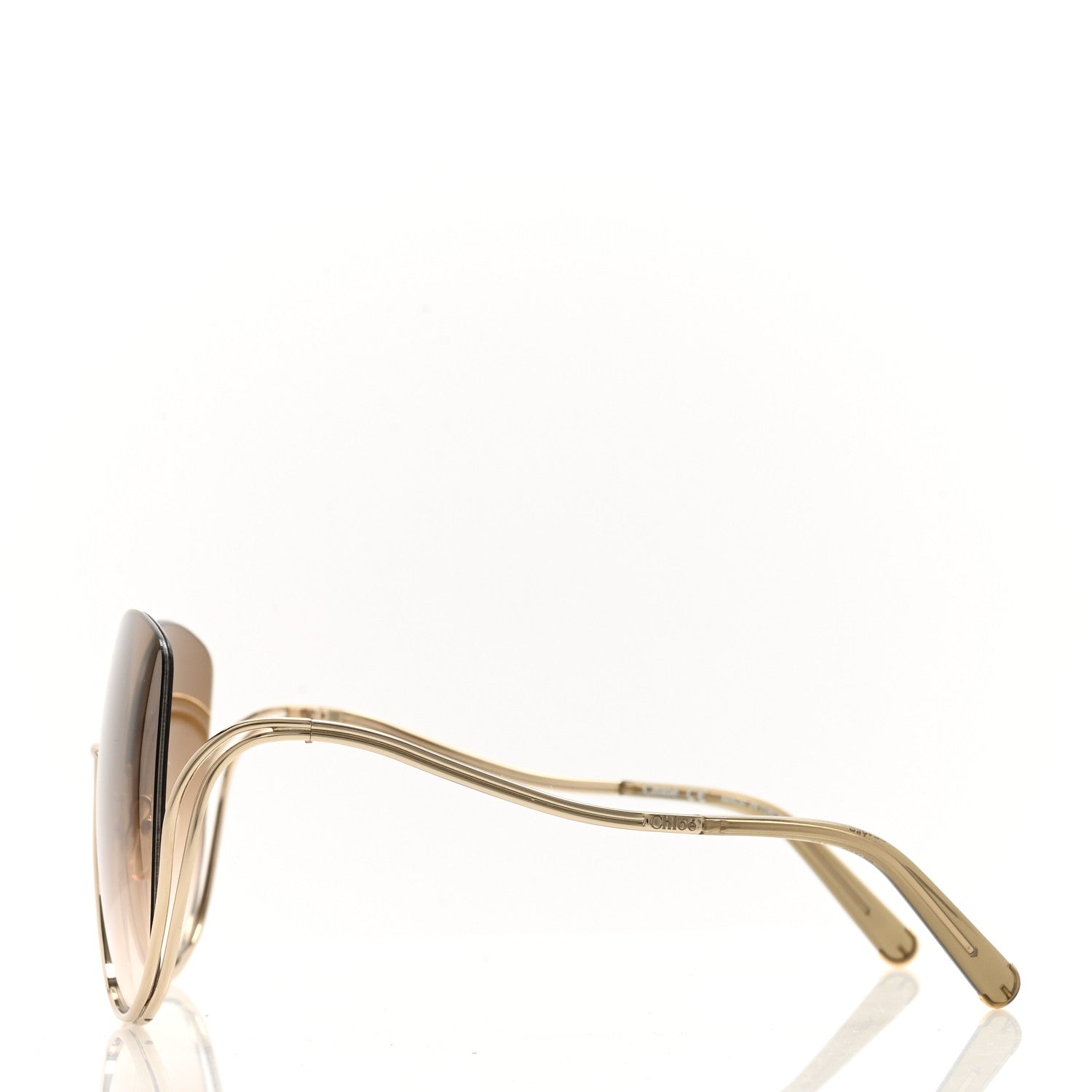 Chloe Oversized Round Milla Sunglasses CE125S Gold 3 of 7