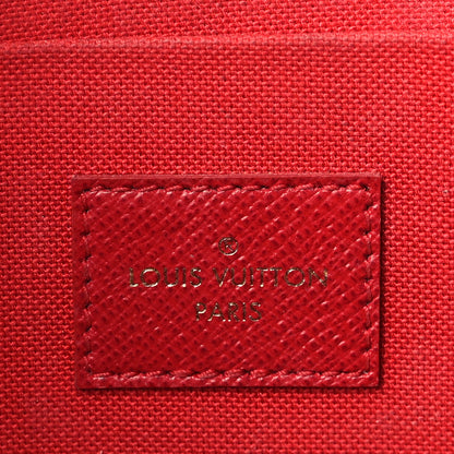 Louis Vuitton Damier Ebene Pochette Felicie Chain Wallet 6 of 10