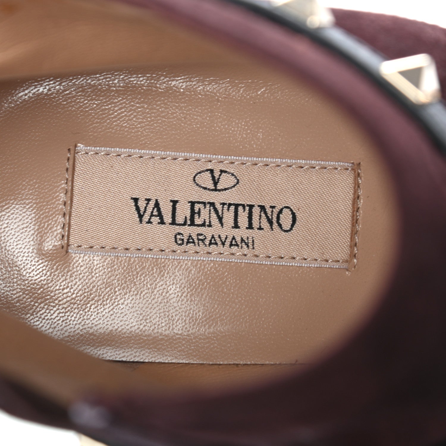 Valentino Garavani Suede Craquele Nappa Rockstud High Heel Ankle Boots 38.5 Rubin 7 of 8
