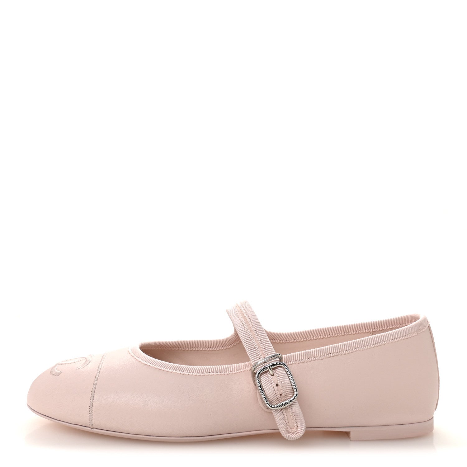 Chanel Lambskin Mary Jane Flats 39.5 Light Pink 1 of 10