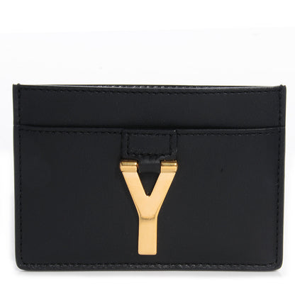 Saint Laurent Calfskin Classic Y Card Case Black 1 of 8