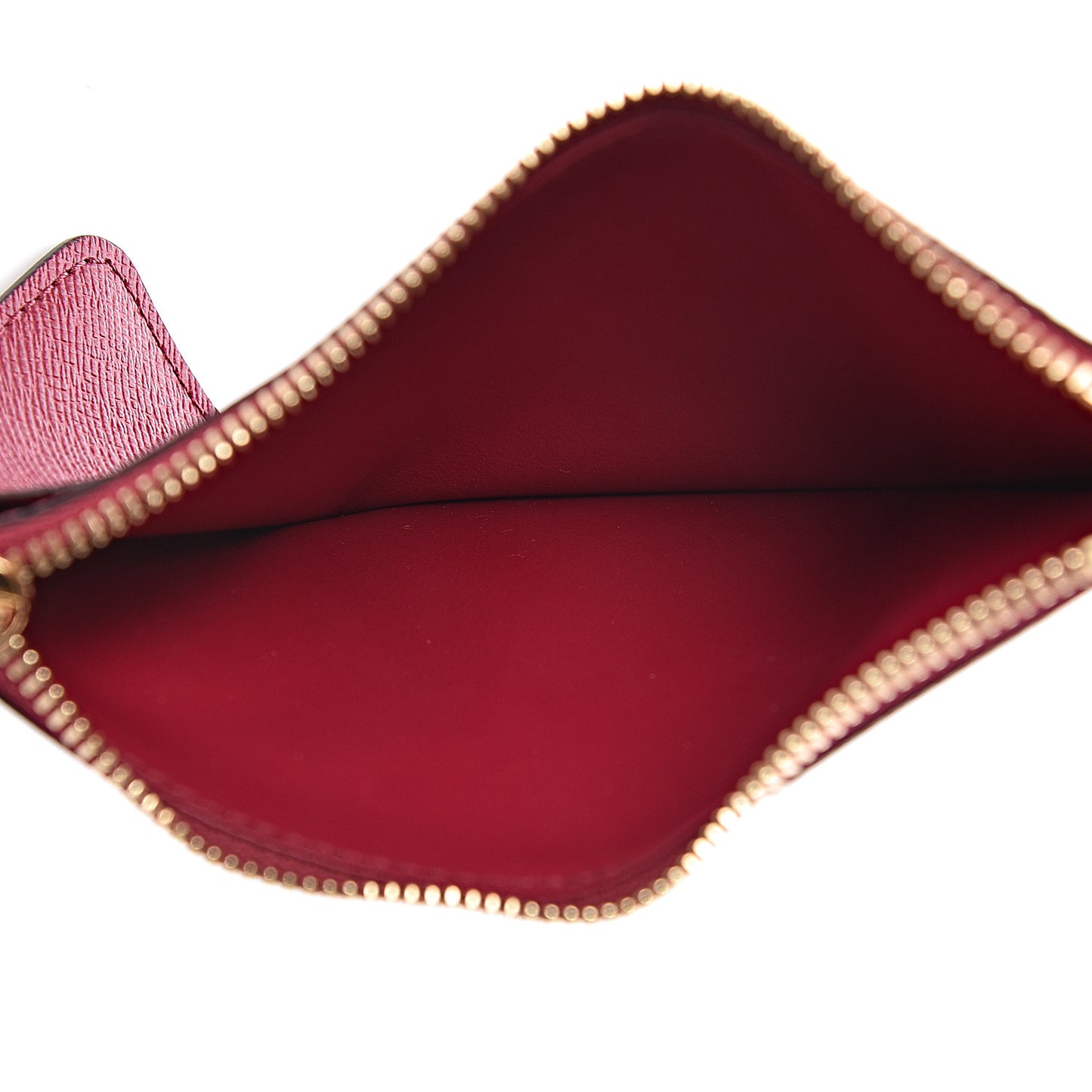 Calfskin Jeanne Wallet Zippered Insert Fuchsia