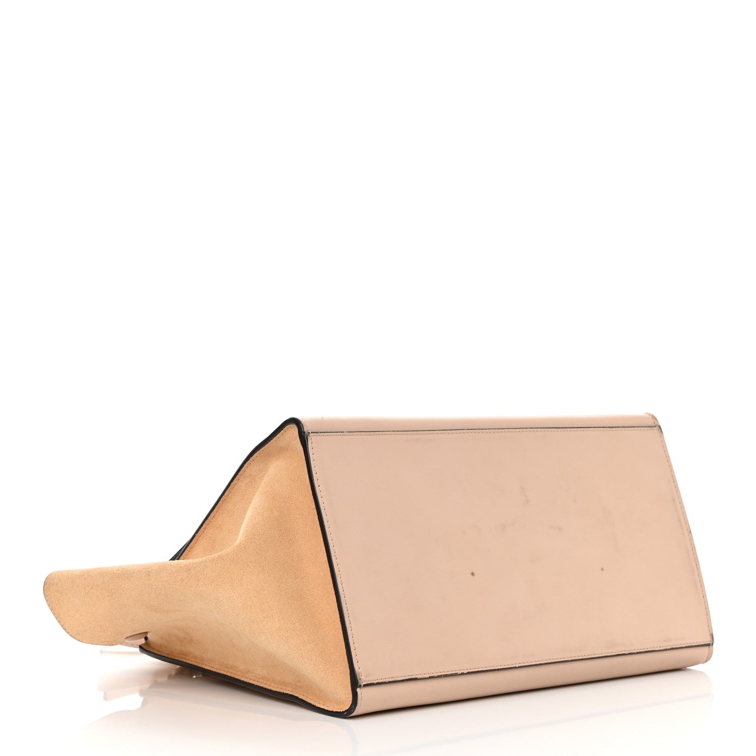 Celine Smooth Calfskin Suede Medium Trapeze Dune 3 of 19