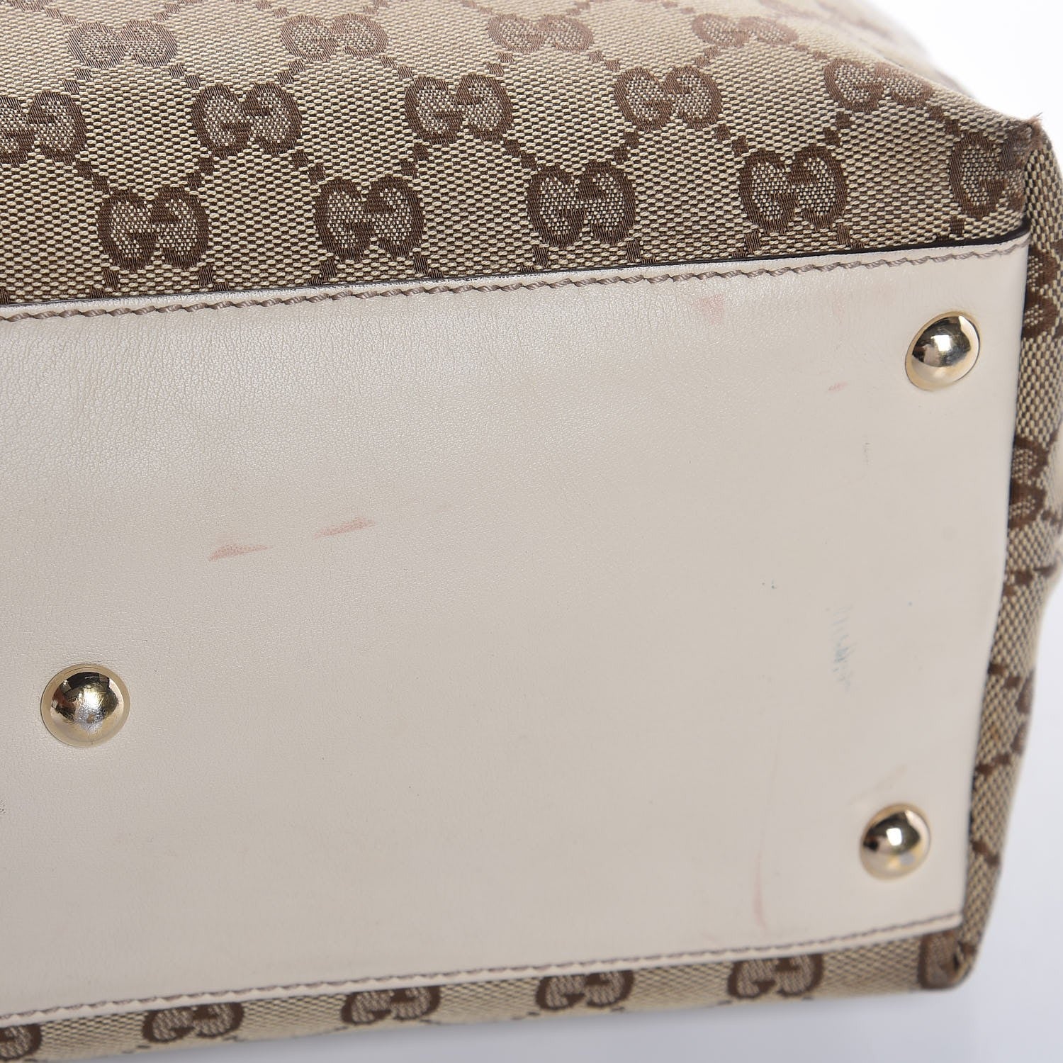 Gucci Monogram Medium New Britt Tote Off White 8 of 14