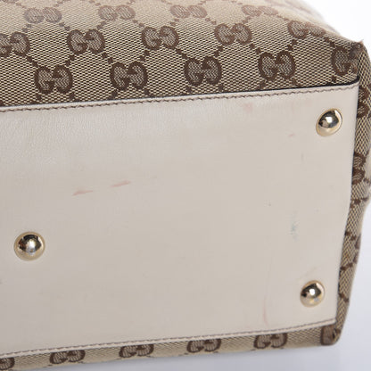 Gucci Monogram Medium New Britt Tote Off White 8 of 14