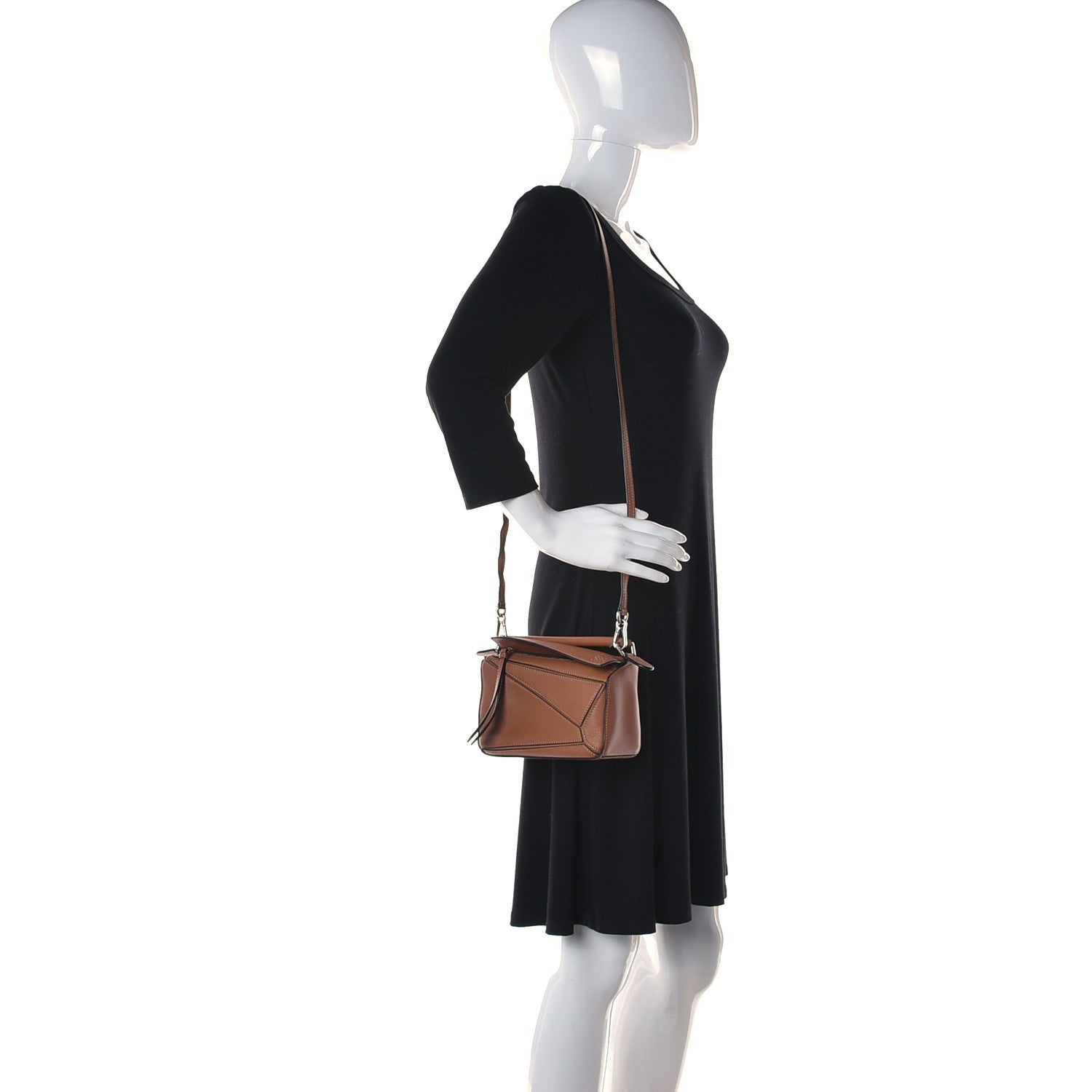 Loewe Calfskin Mini Puzzle Bag Tan 2 of 10