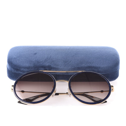 Gucci Round Sunglasses GG 0061S Blue 9 of 9