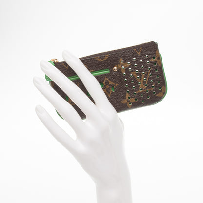 Louis Vuitton Monogram Perforated Key Pouch Green 2 of 7