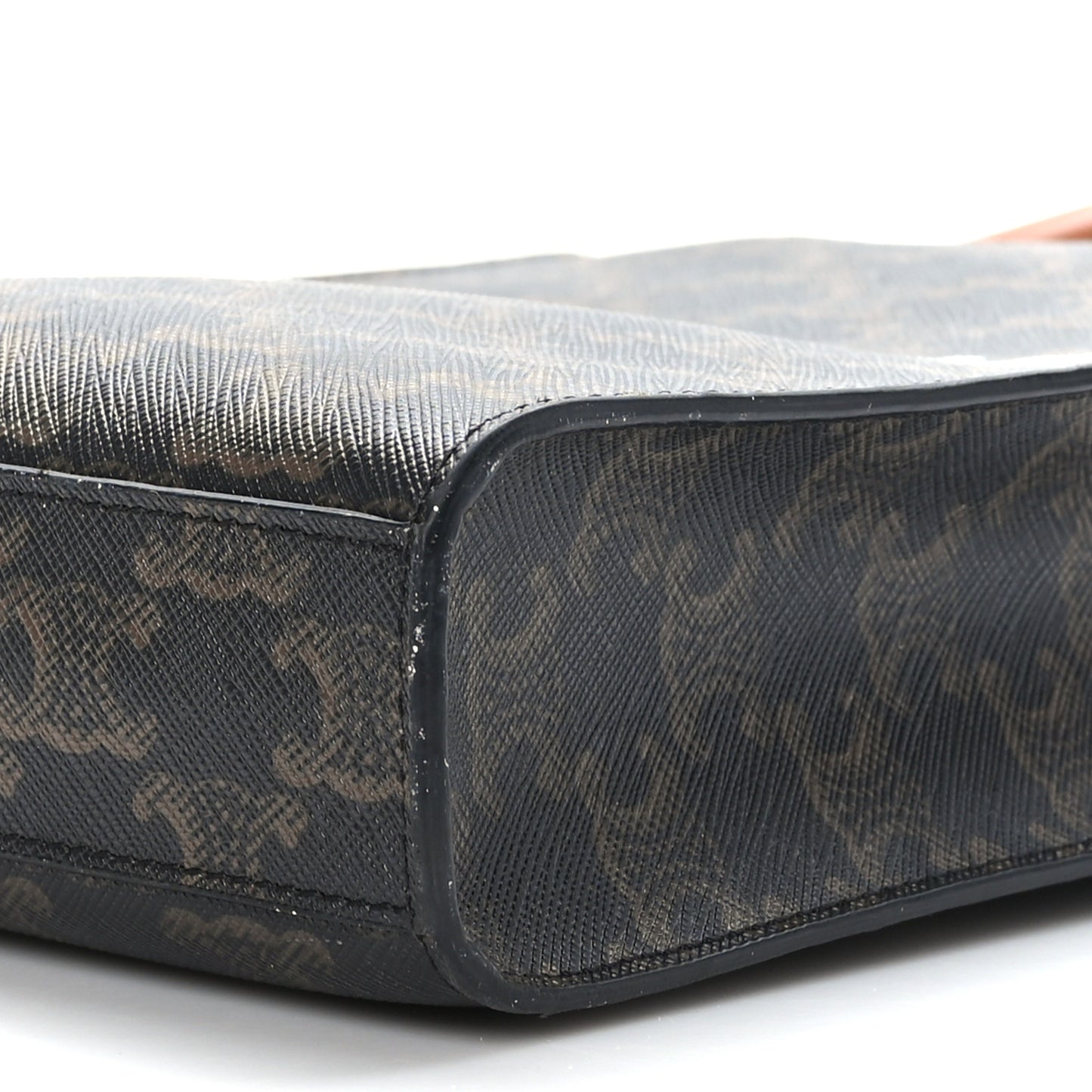 Triomphe Canvas Calfskin Mini Vertical Cabas Tan