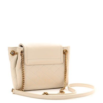 Saint Laurent Lambskin Quilted Monogram Mini Nolita Blanc Vintage 3 of 11