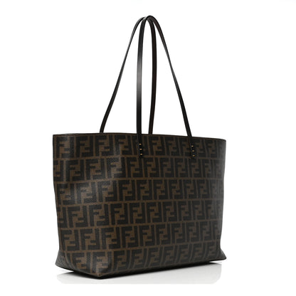 Fendi Zucca Spalmati Medium Roll Tote Tobacco Yellow 2 of 5