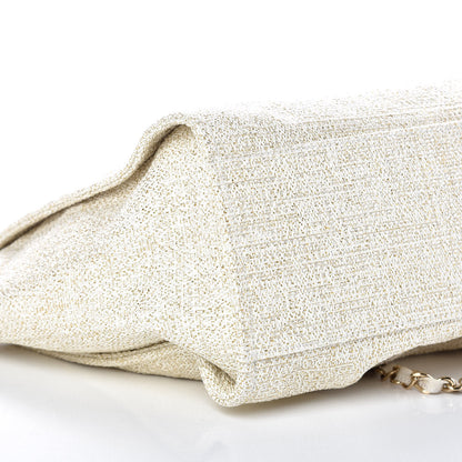 Chanel Canvas Large Deauville Tote Ivory 8 of 9
