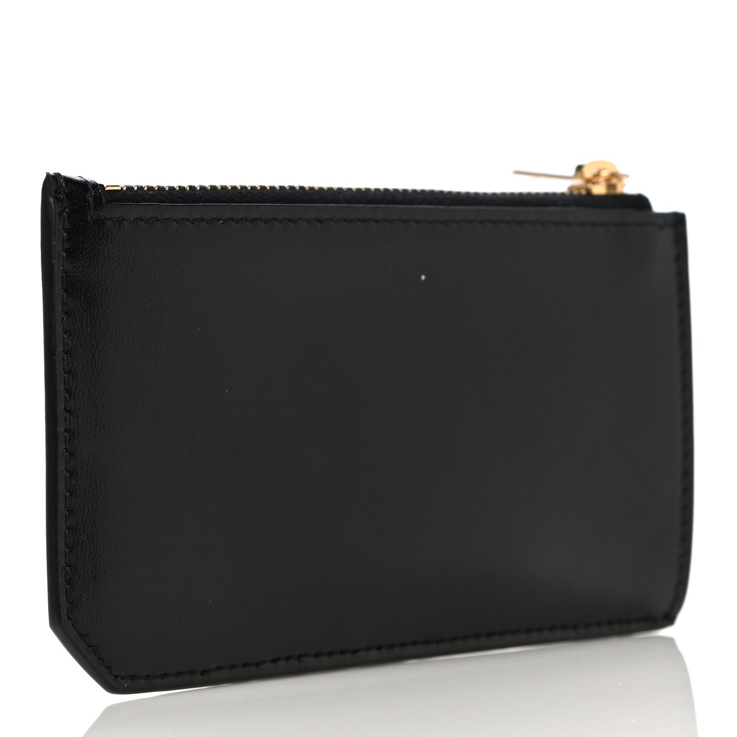 Saint Laurent Calfskin 5 Fragments Zip Pouch Card Holder Black 3 of 12