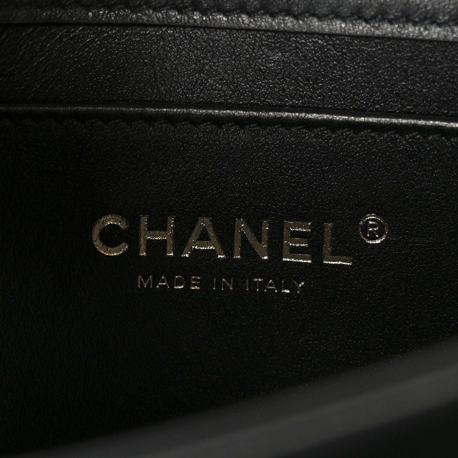 Chanel Shiny Calfskin Quilted Mini Metal Top Handle Flap Black 6 of 12