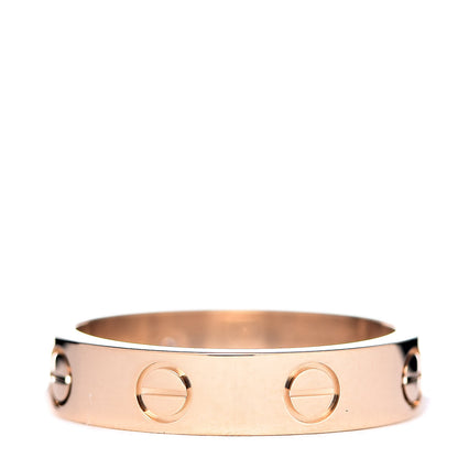 Cartier 18K Yellow Gold Diamond 4mm LOVE Wedding Band Ring 49 4.75 3 of 5