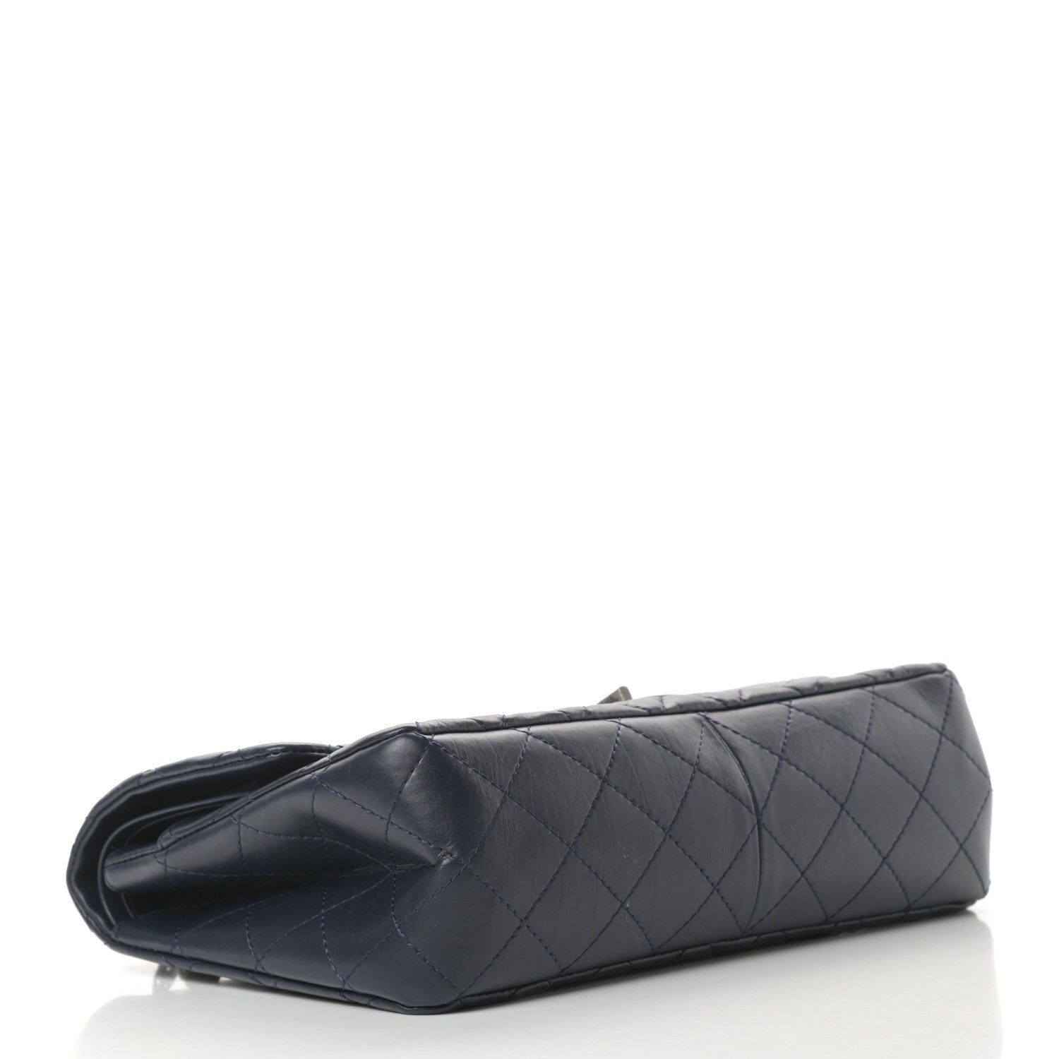 Chanel Aged Calfskin Quilted 2.55 Reissue 227 Flap Navy Blue 4 of 16