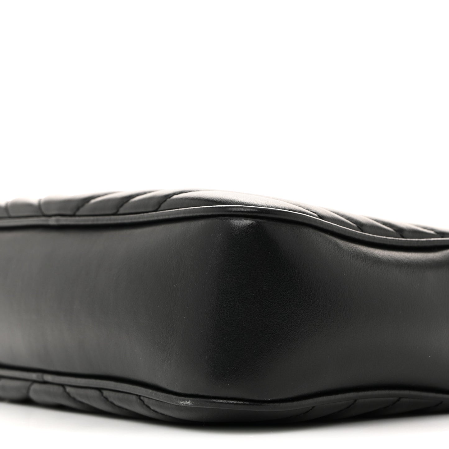 Calfskin Matelasse Monogram Lou Camera Bag Black