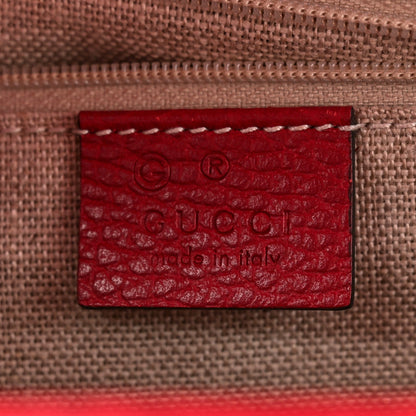 Gucci Dollar Calfskin Interlocking G Shoulder Bag Red 6 of 12
