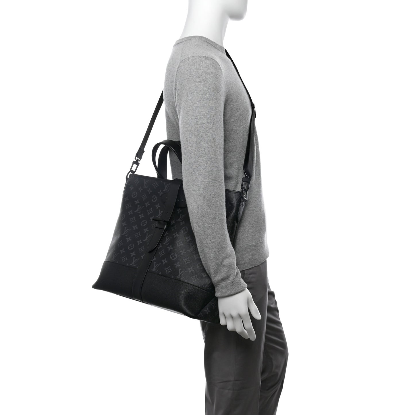Monogram Eclipse Saumur Tote Black