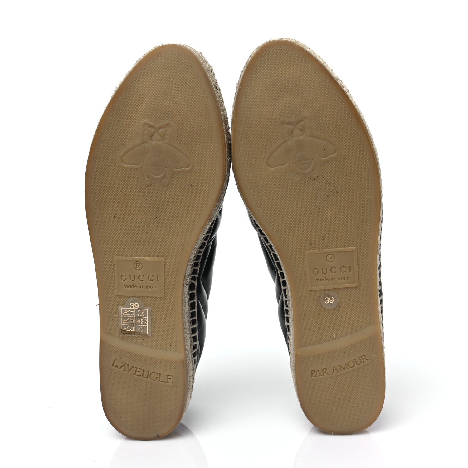 Gucci Nappa Matelasse GG Marmont Espadrilles 39 Black 5 of 9