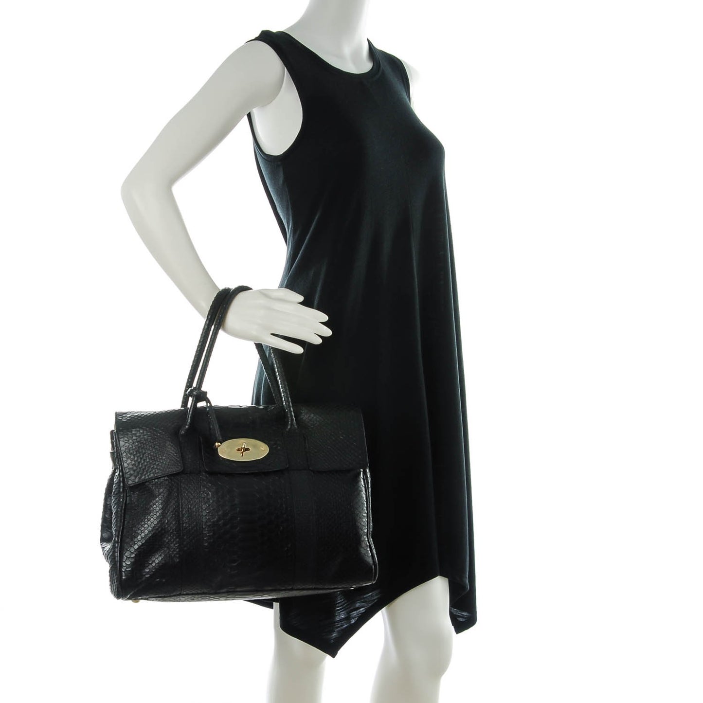 Silky Snake Print Bayswater Black