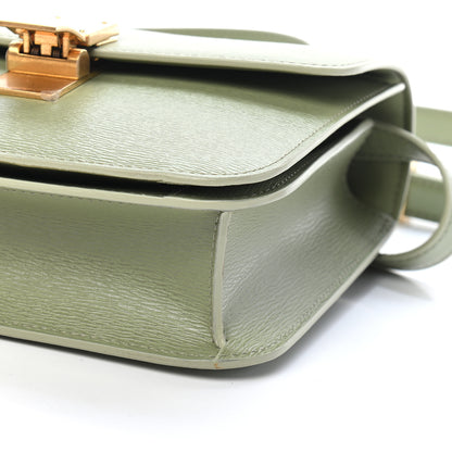 Celine Liege Calfskin Teen Classic Box Flap Bag Sage 9 of 9