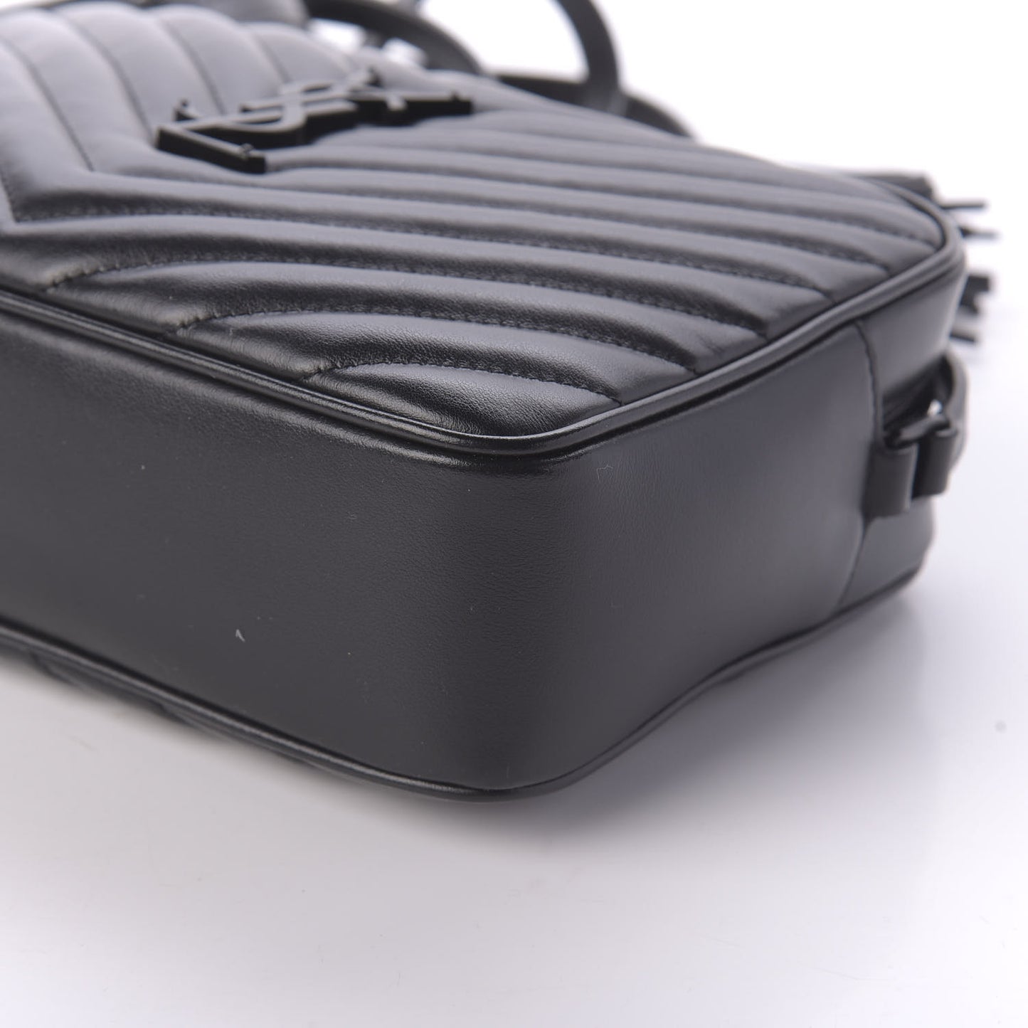 Calfskin Matelasse Monogram Lou Camera Bag Black