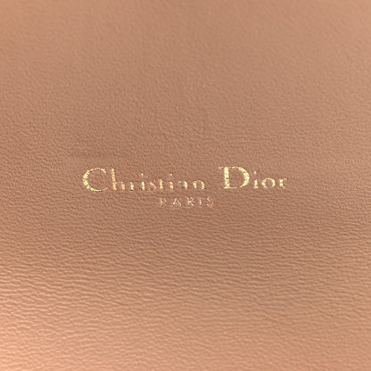 Christian Dior Grained Calfskin Saddle Chain Wallet Pouch Beige Taupe 7 of 10