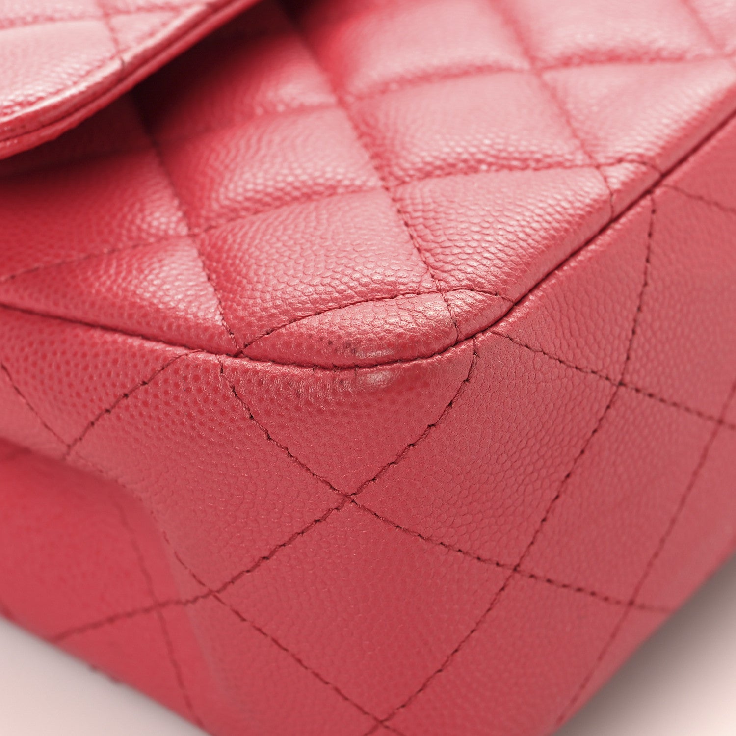 Chanel Caviar Quilted Medium Double Flap Pink 11 of 13