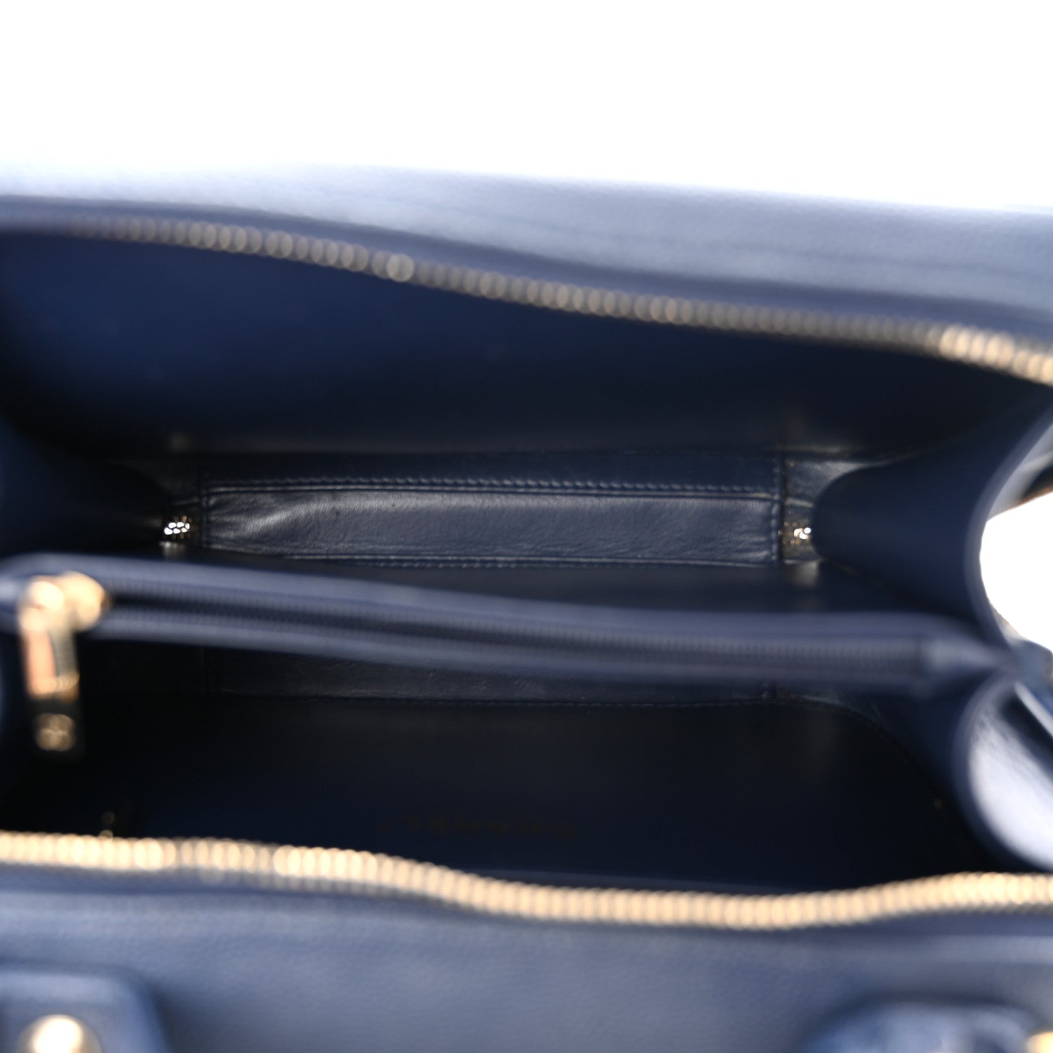 Chanel Caviar Quilted Medium CC Filigree Vanity Case Navy 5 of 14