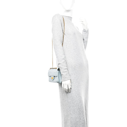 Chanel Aged Calfskin Quilted 2.55 Reissue Mini Flap Light Blue 2 of 11
