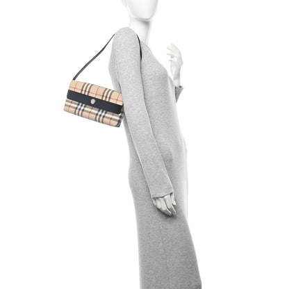 Burberry House Check Flap Shoulder Bag Black 2 of 10