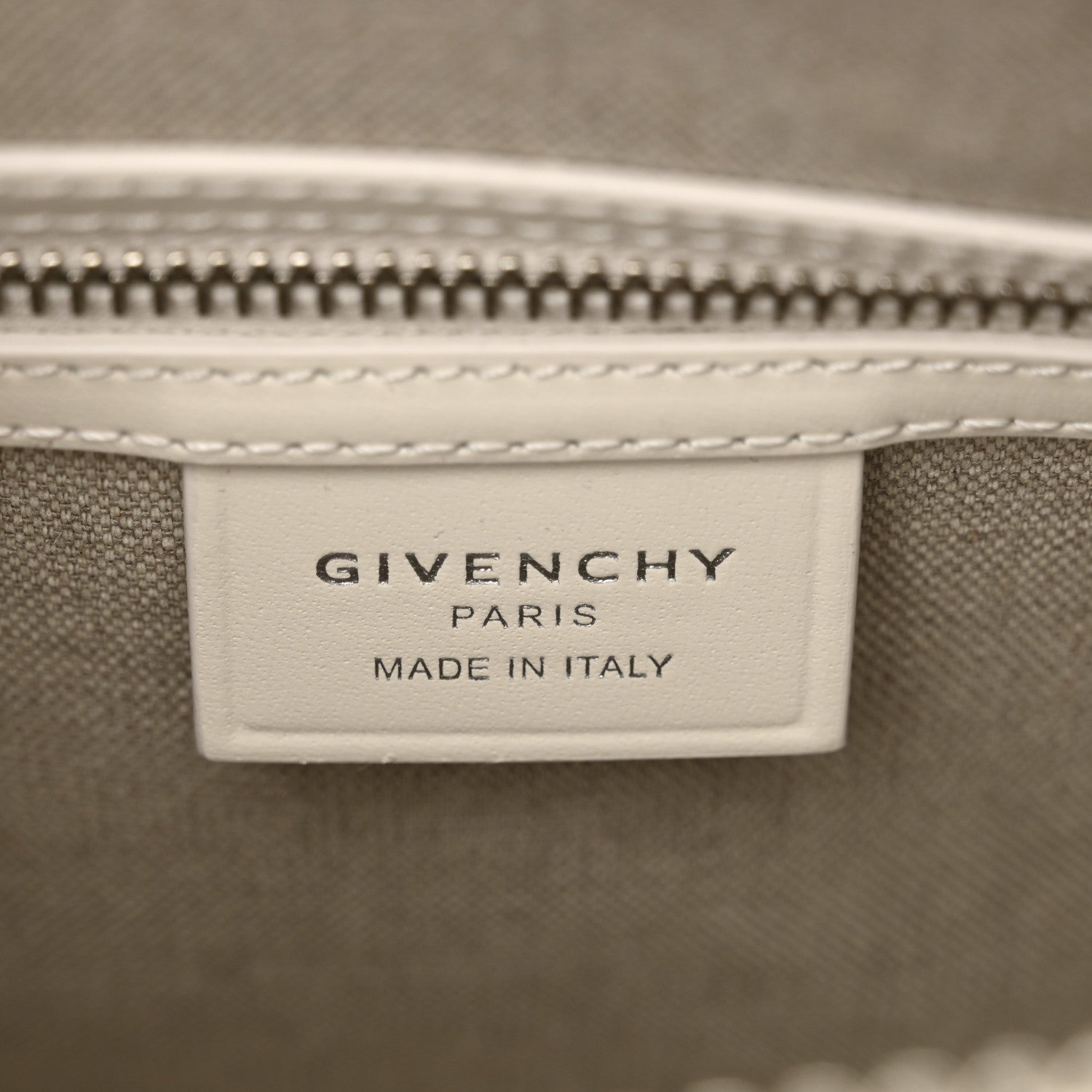 Givenchy Shiny Lord Calfskin Mini Antigona Ivory 6 of 10