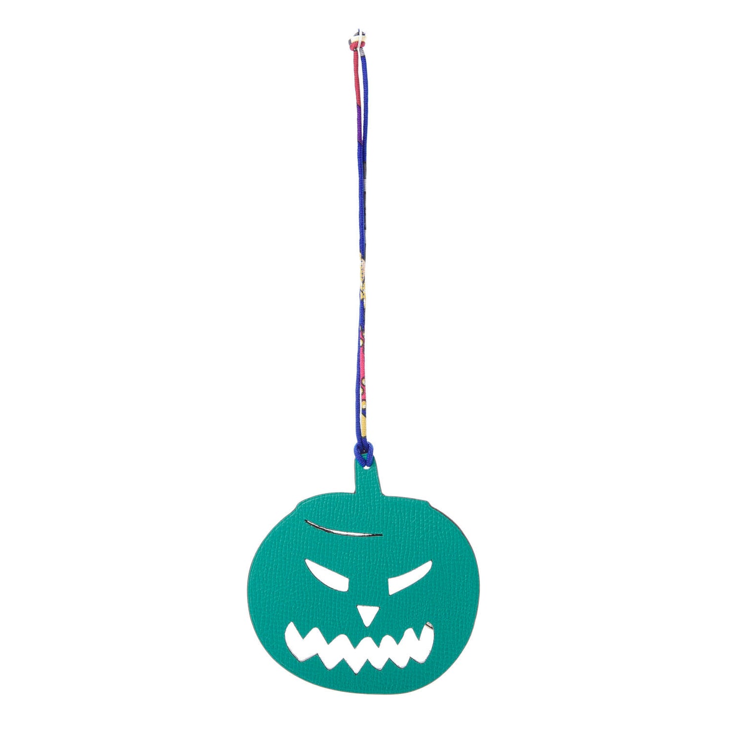Epsom Togo Petit H Pumpkin Bag Charm Vert Verone Bleu de Malte