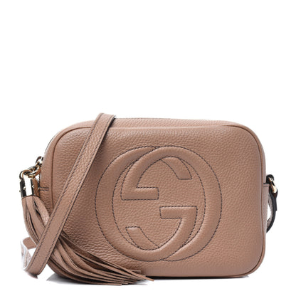 Gucci Pebbled Calfskin Small Soho Disco Bag Rose Beige 2 of 37