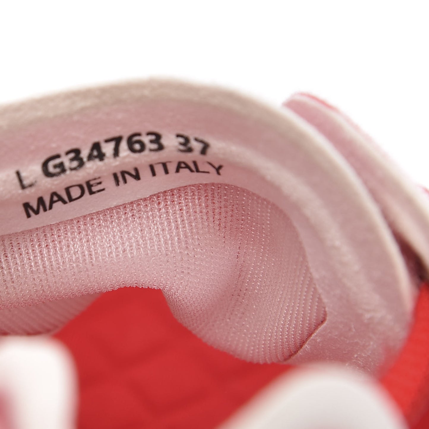 Lycra Fabric CC Sneakers 37 White Red