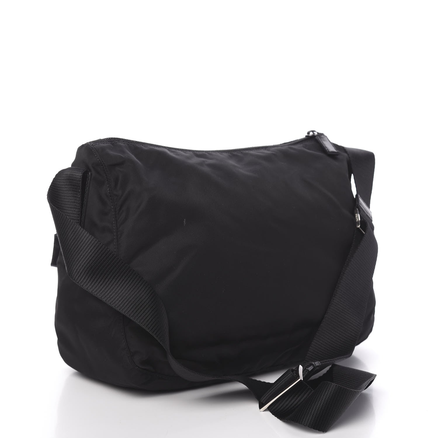 Prada Tessuto Nylon Messenger Bag Black 3 of 10