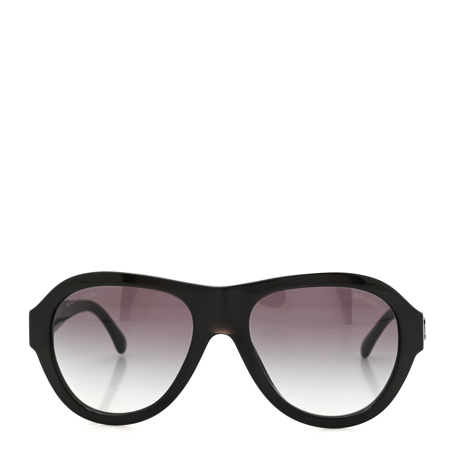 Acetate Strass Pilot Sunglasses 5467-B Black
