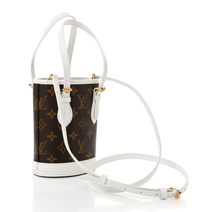 Louis Vuitton Monogram LV Match Nano Bucket Bag White 4 of 12