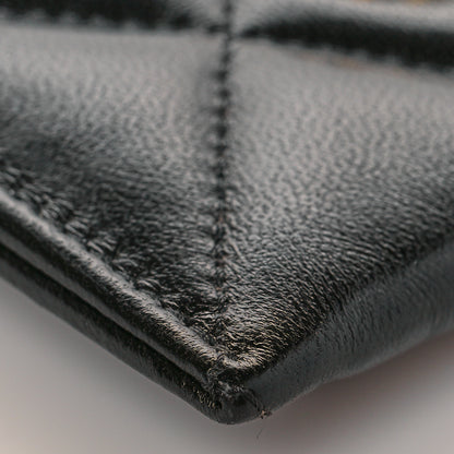 Chanel Lambskin Quilted Chanel 19 Card Holder Black 10 of 12