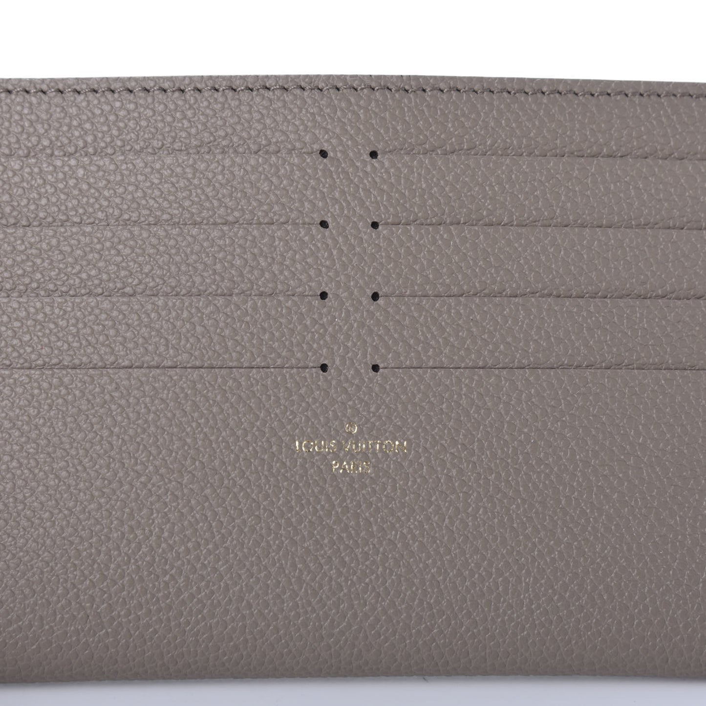 Calfskin Felicie Chain Wallet Card Holder Insert Tourterelle