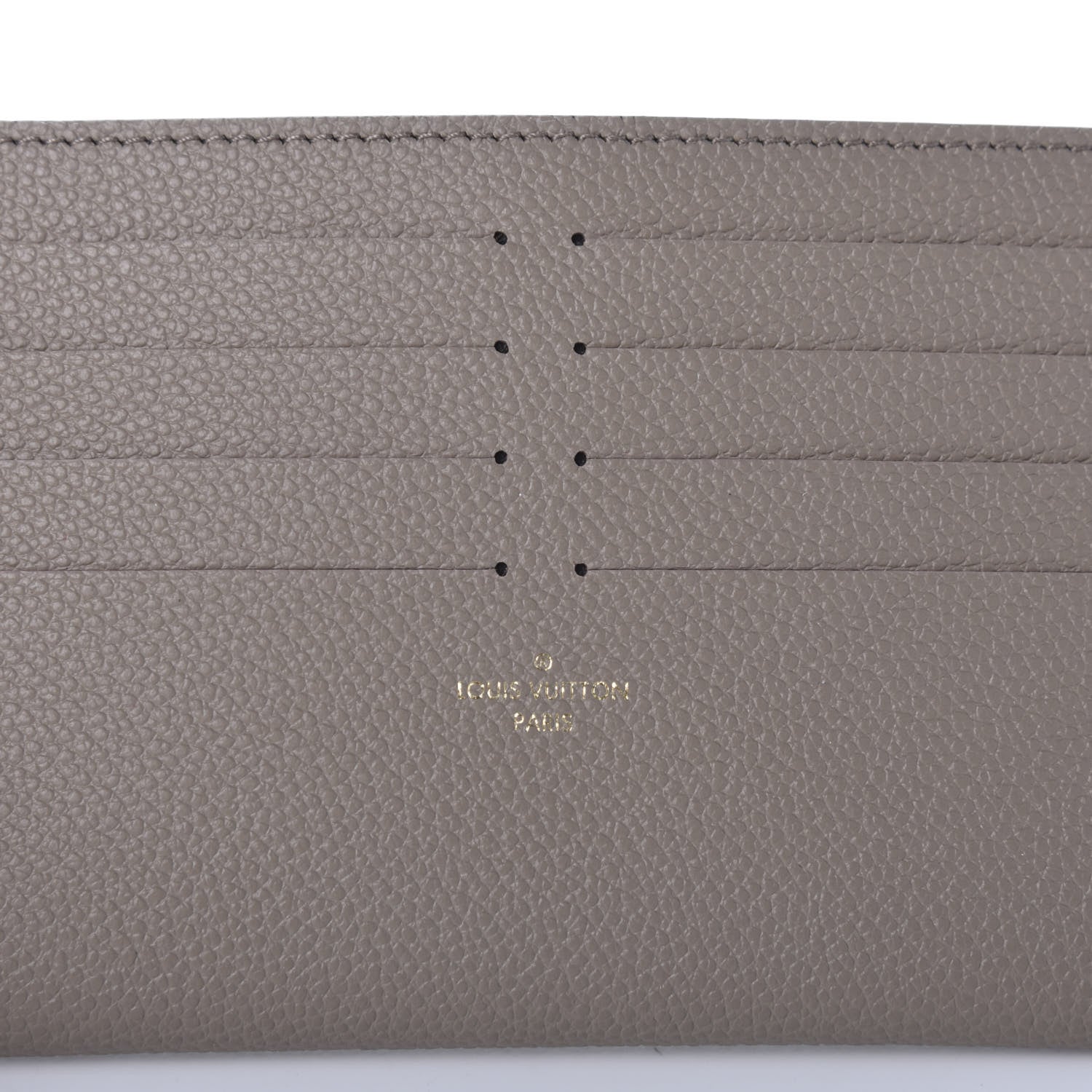 Louis Vuitton Calfskin Felicie Chain Wallet Card Holder Insert Tourterelle 8 of 9