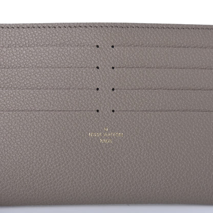 Louis Vuitton Calfskin Felicie Chain Wallet Card Holder Insert Tourterelle 8 of 9