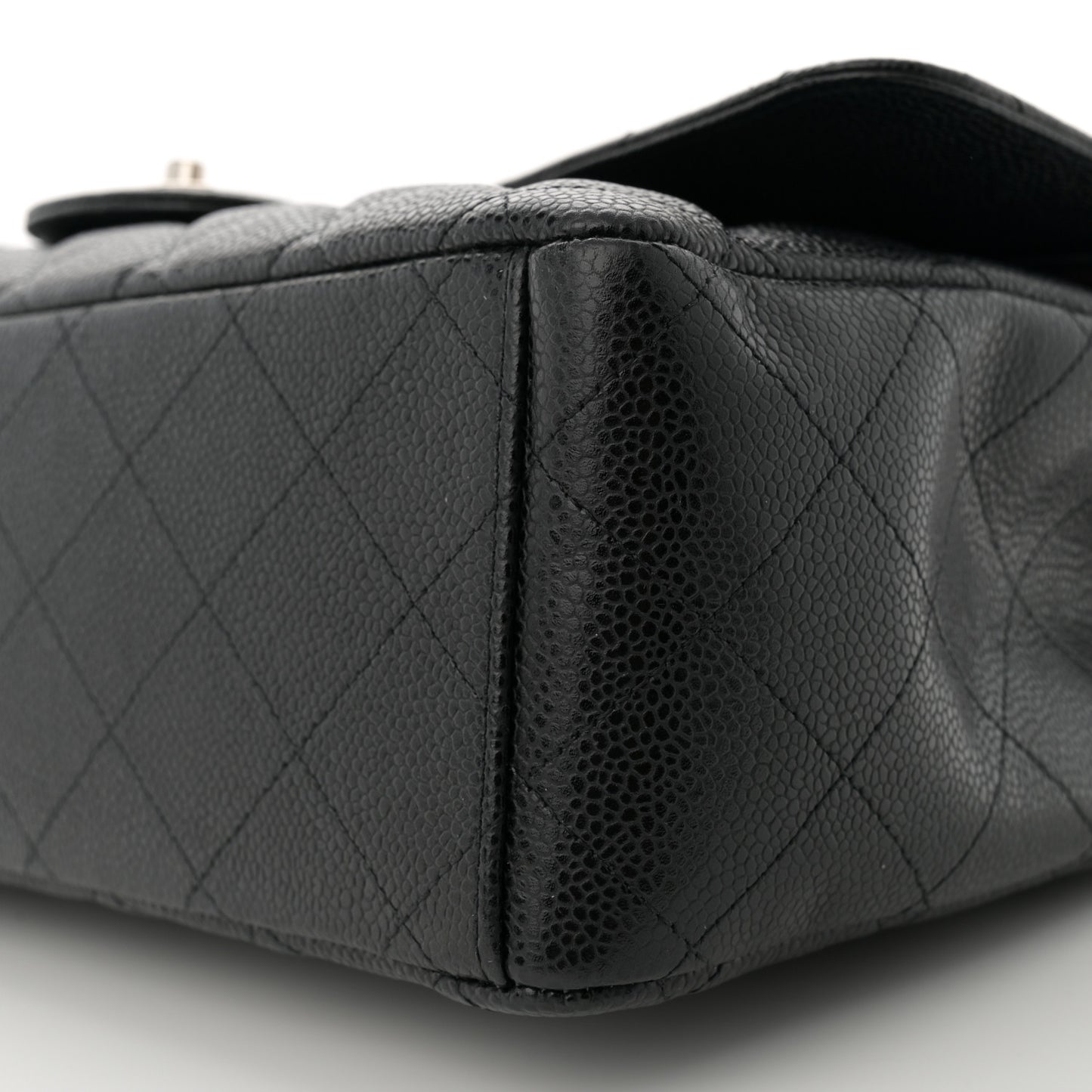 Caviar Quilted Maxi Double Flap Black