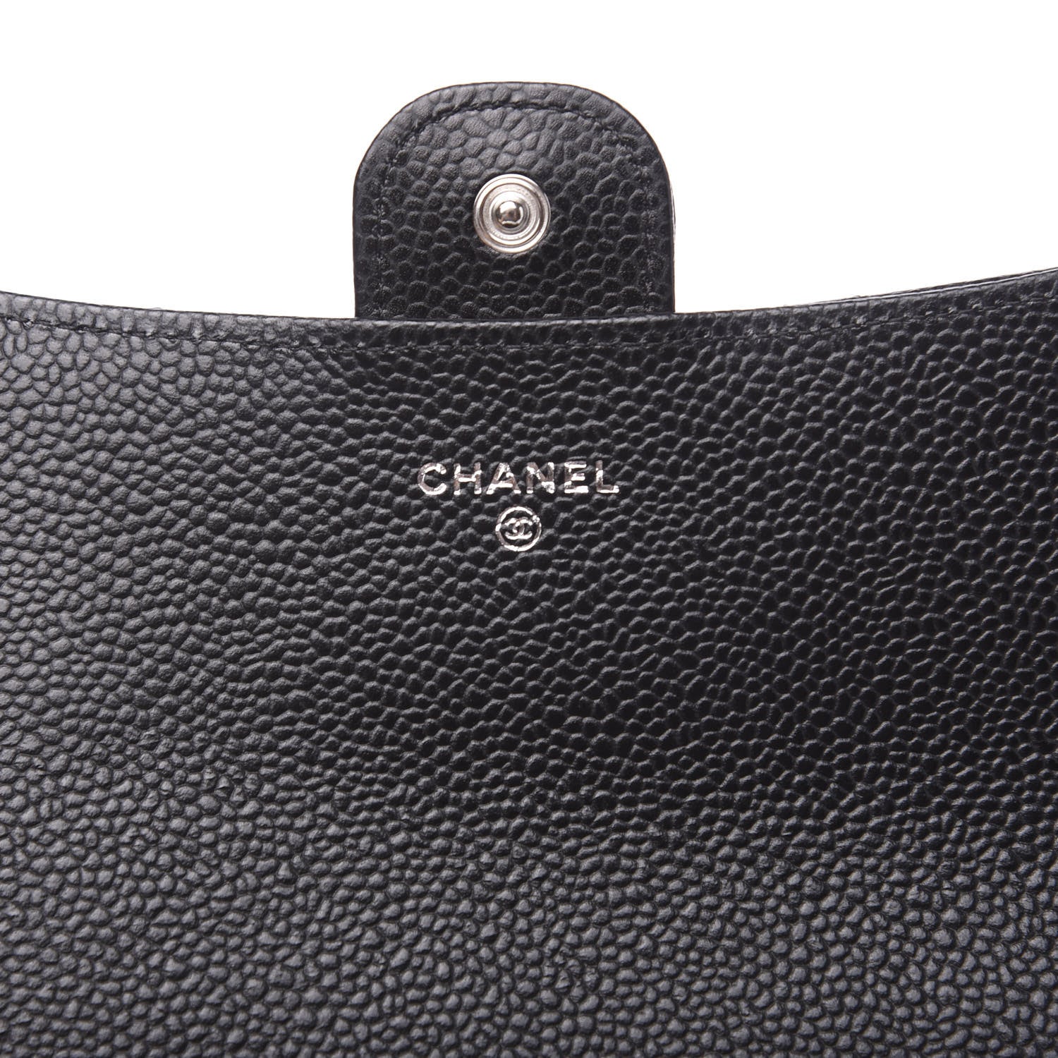 Chanel Caviar Quilted Large Gusset Flap Wallet Black 5 of 8