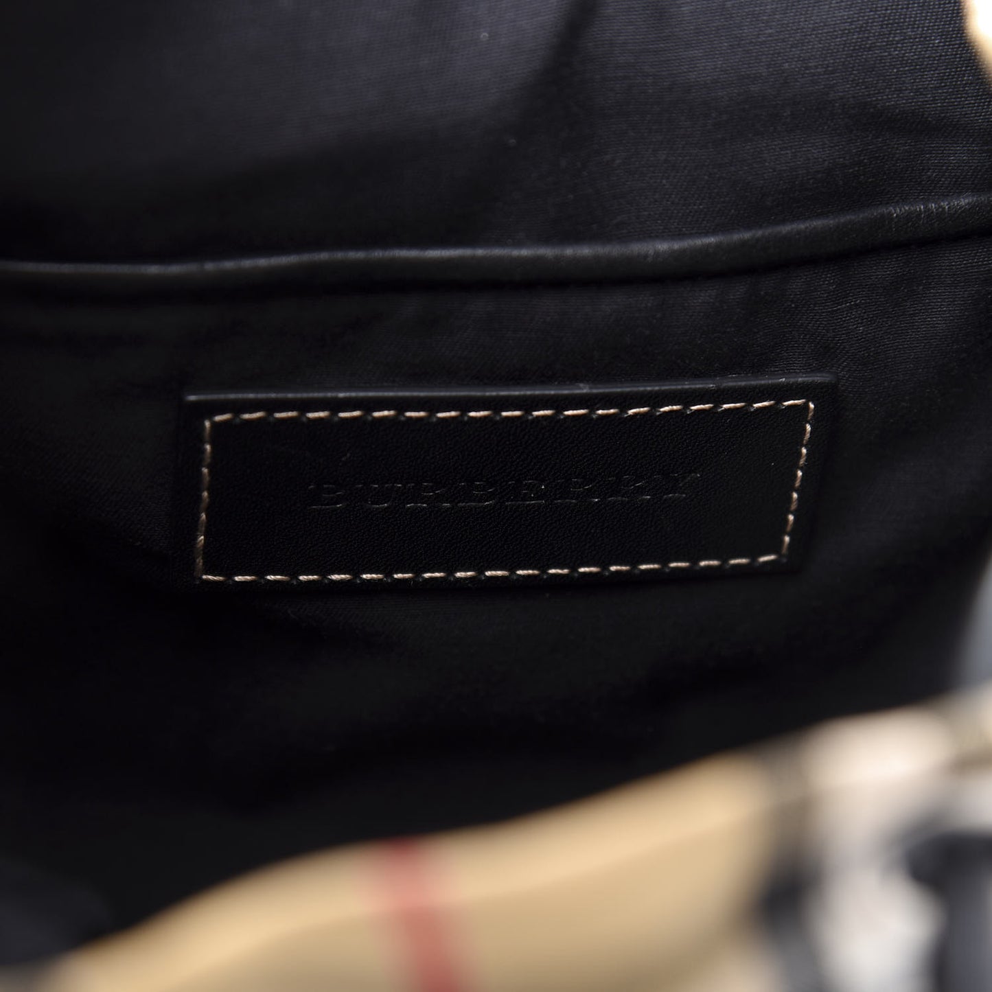 Vintage Check Small Rucksack Backpack Black