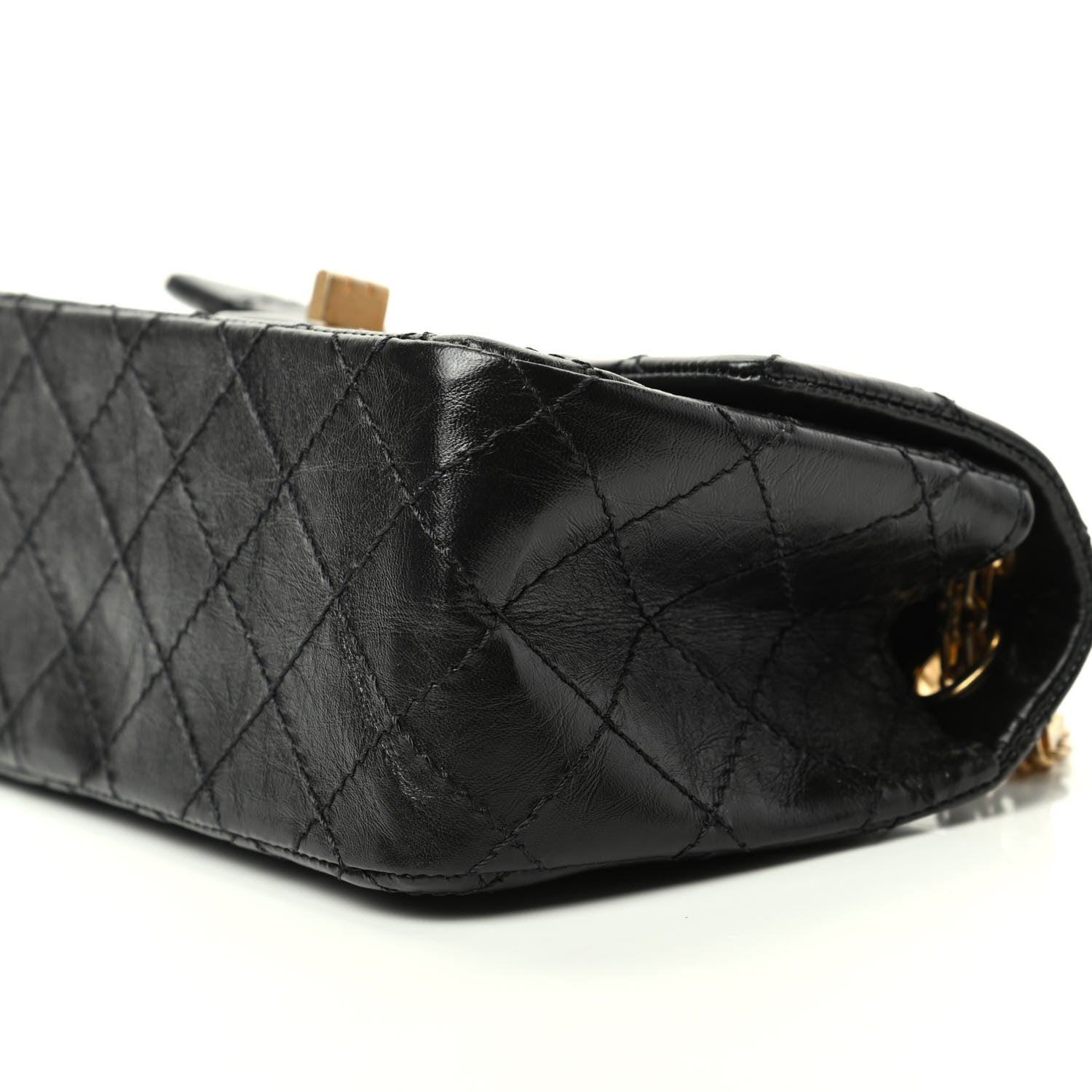 Chanel Aged Calfskin Quilted 2.55 Reissue Mini Flap Black 7 of 10