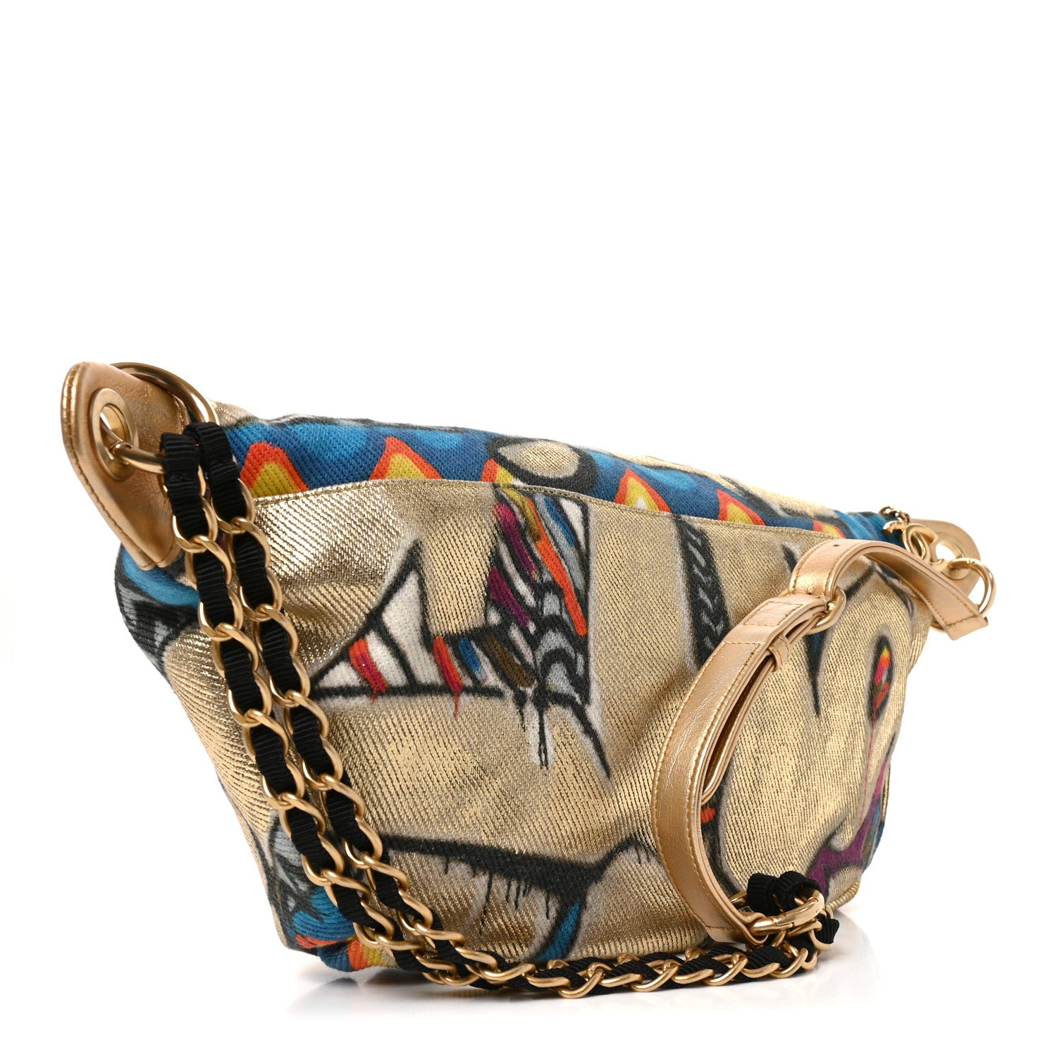 Chanel Graffiti Printed Canvas Street Spirit Waist Belt Bag Multicolor 3 of 10